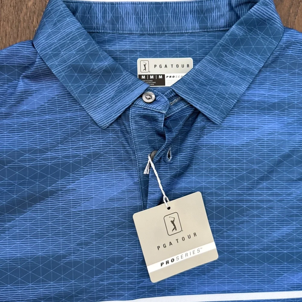 MENS PGA TOUR PRO SERIES POLO SIZE MEDIUM - Picture 3 of 6